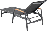 Christopher Knight Home Patio Aluminum Chaise Lounge, Adjustable Mesh Chaise Lounge, 5 Position Back Recliner - Photo 6