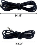 BlingKingdom 4pcs Black Replacement Cord for Zero Gravity Chair Universal Elastic Chair Repair Cord Ties Kit for Sun - Photo 2