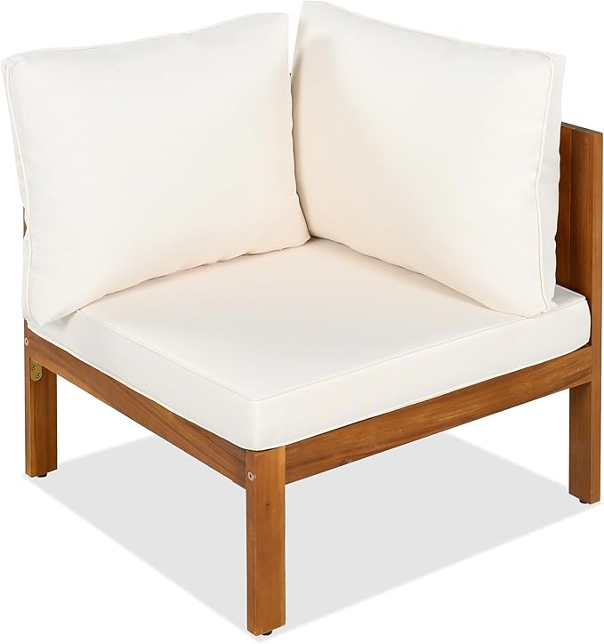 Outdoor L-Shaped Sofa Furniture Set with Coffee Table, Woven Mesh Armrests and Side Table - Photo 7