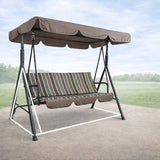 Kozyard Alicia 3-Seat Patio Swing, Outdoor Canopy Swing with Steel Frame - Photo 4