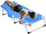 Blue 3-in-1 Heavy Duty Tanning Chair with Face Hole - Photo 1