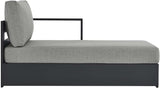 Modway Tahoe Powder-Coated Aluminum Outdoor Chaise Lounge Gray with Weather-Resistant Cushions - Photo 4