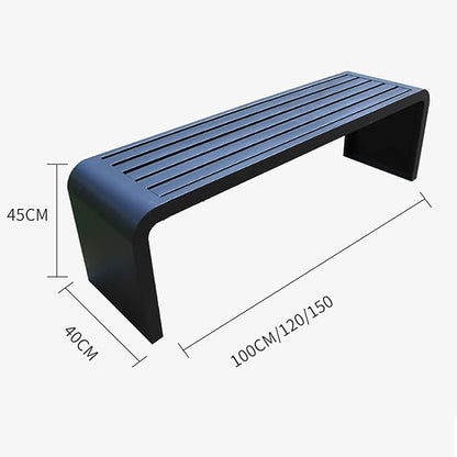 Durable Outdoor Garden Benches for Relaxing Moments - Two-Person Seat Backless Bench for Beach, Patio, Pool, or Lawn - Perfect Outdoor Furniture