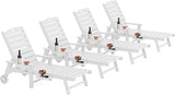 YEFU Chaise Lounge Chairs Set of 4 Outdoor, Pool Lounge Chair with Adjustable Backrest - Photo 1