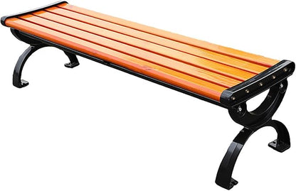 Garden Bench,Outdoor Benches,2-Person Garden Benches,Cast Aluminum Chair Feet,for Lawn Yard Porch Work Entryway