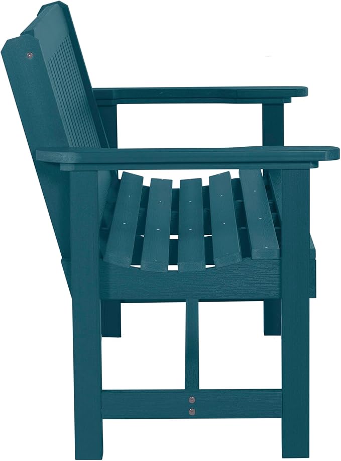 Sequoia Professional CM-BENSQ42-NBE Commercial Grade Exeter 4 Foot Garden Bench, Nantucket Blue
