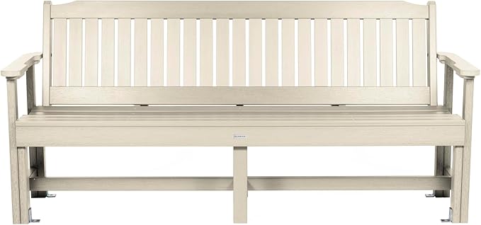 Sequoia Professional CM-BENSQ62-WAE Commercial Grade Exeter 6 Foot Garden Bench, Whitewash - Photo 5