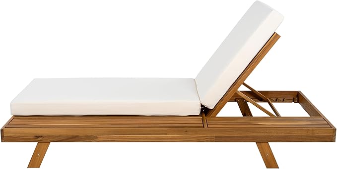 Merax Acacia Wood Chaise Lounge Chair Outdoor Set of 2 - Photo 6