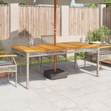 Large Rectangular Outdoor Dining Table for 6 People - Photo 4