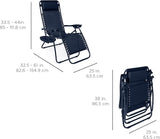 Best Choice Products Set of 2 Adjustable Steel Mesh Zero Gravity Lounge Chair Recliners w/Pillows and Cup Holder Trays - Photo 2