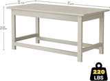 Costaelm Adirondack Conversation Table, HDPE Outdoor Drink Weather Resistant - Photo 3
