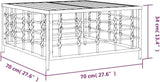 Outdoor Side Table, Small Patio Table, Decorative Table, Sturdy and Durable, for Backyard, Garden, Pool - Photo 2