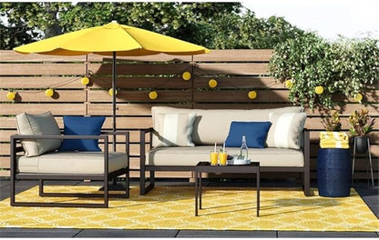 Serta Catalina Modern Outdoor Patio Furniture Collection with Bronze Metal Frame Finish, Upholstered Sofa, Bronze