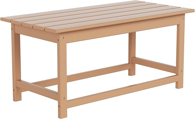 WO WESTIN OUTDOOR HDPE Laguna Outdoor Poly Adirondack Coffee Table, Teak