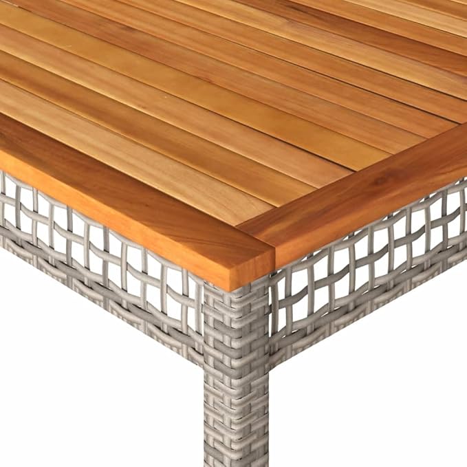 Large Rectangular Outdoor Dining Table for 6 People - Photo 8