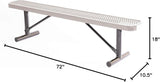 COATEDOUTDOORFURNITURE Coated Outdoor Furniture Heavy-Duty Portable Outdoor Bench Thermoplastic Coated, Expanded Metal - Photo 2