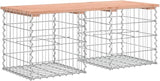 Rustic Brown Outdoor Garden Bench Solid Douglas Fir Wood Galvanized Steel Frame Rectangular Seating for Two Durable - Photo 6