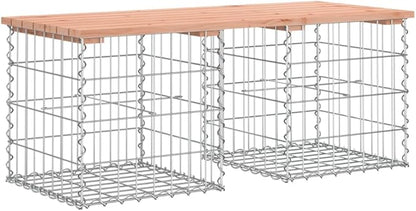 Garden Bench 40.6x40.6x16.5 in Solid Douglas Fir Rustic Brown for Patio Porch Park Outdoor Seating Holds 2 People 242 lbs