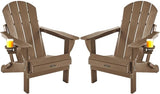 Ciokea Folding Adirondack Chairs Set of 2, Patio Adirondack Chair Weather Resistant - Photo 1