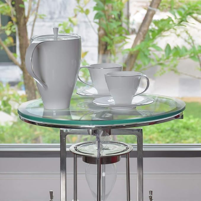 Dulles Glass 27 inch Round Glass Table Top - Tempered - 1/2" Thick Glass Surface, Safe Beveled Edge - Photo 2