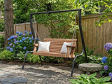 Psilvam Porch Swing, 2-Person Poly Lumber Outdoor Porch Swing, All-Weather Farmhouse Patio Swing That Never Rot and Fade - Photo 4
