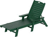 WestinTrends Malibu Poly Reclining Chaise Lounge Dark Green - Photo 10