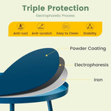 danpinera Outdoor Side Tables, Weather Resistant Steel Patio Side Table - Photo 4