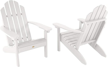 Highwood Classic Westport Adirondack Chairs, 2-Piece Set, White