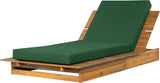 Christopher Knight Home Bard Patio Chaise Lounge Chair Outdoor, Acacia Wood Poolside Sun Lounger with 4-Thick Cushion - Photo 5