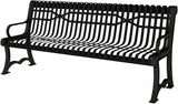 COATEDOUTDOORFURNITURE Coated Outdoor Furniture Heavy-Duty Outdoor Bench Thermoplastic Coated, Slatted Steel - Photo 1