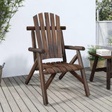 Solid Spruce Wood Adirondack Garden Chair for Patio and Balcony - Photo 1