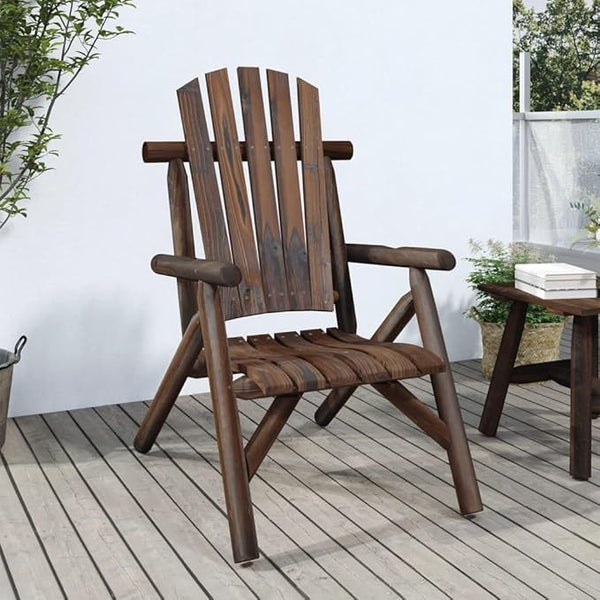 Solid Spruce Wood Adirondack Garden Chair for Patio and Balcony - Photo 1