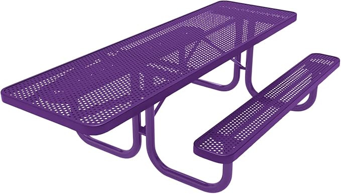 COATEDOUTDOORFURNITURE Heavy-Duty Portable ADA-Compliant Outdoor Picnic Table - Photo 1
