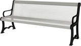 COATEDOUTDOORFURNITURE Heavy-Duty Outdoor Bench Thermoplastic Coated, Expanded Metal, Commercial-Grade Garden Bench - Photo 1