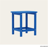 POLYWOOD SBT18PB South Beach 18" Outdoor Side Table, Pacific Blue - Photo 4