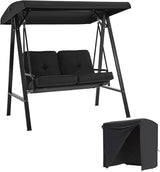 AECOJOY 2-Seat Outdoor Patio Swing Chair with Cover, Porch Swings Chairs for Adult - Photo 1