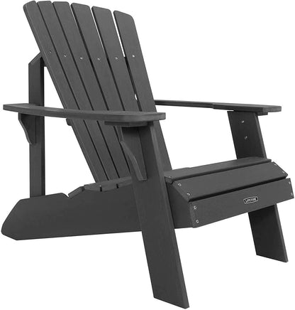Lifetime 60335 Faux Wood Adirondack Chair, Shale Stone