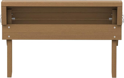SERWALL Folding Adirondack Ottoman, Adirondack Footrest Without Assembly, Brown