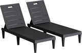 Homall Patio Chaise Lounge Chairs Set of 2, Outdoor Lightweight Lounge Chairs - Photo 1