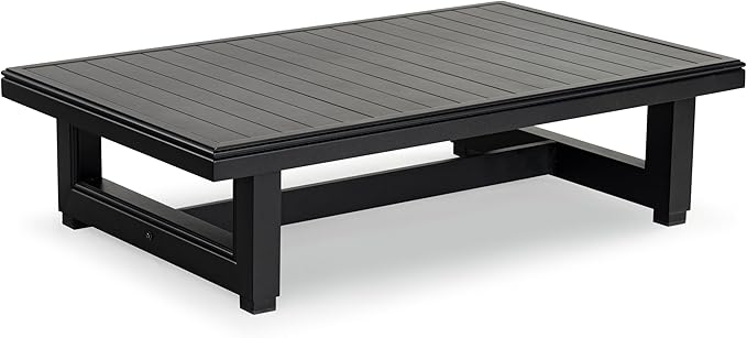 SAFAVIEH Outdoor Couture Collection Montford Black Patio Coffee Table