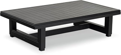SAFAVIEH Outdoor Couture Collection Montford Black Patio Coffee Table
