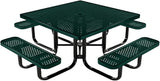 COATEDOUTDOORFURNITURE Heavy-Duty Portable Outdoor Kids Table with Umbrella Hole, Punched Steel Kids Picnic Table - Photo 1