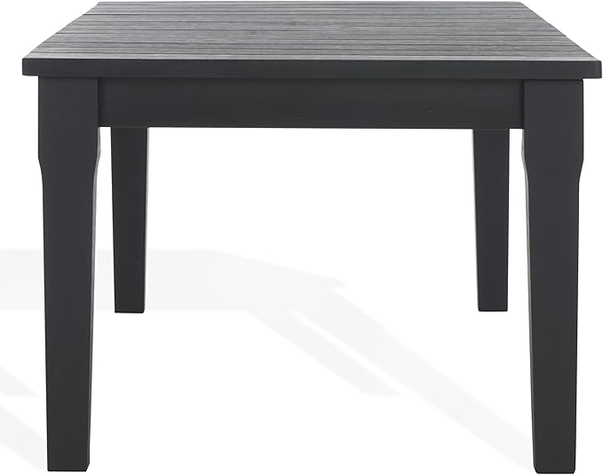 SAFAVIEH Couture Outdoor Collection Martinique Black Solid Wood Patio Coffee Table - Photo 8