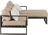 Serta Catalina Modern Outdoor Patio Furniture Collection with Bronze Metal Frame Finish, Sectional, Bronze - Photo 6