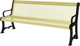 COATEDOUTDOORFURNITURE Coated Outdoor Furniture Heavy-Duty Outdoor Bench Thermoplastic Coated, Expanded Metal - Photo 1