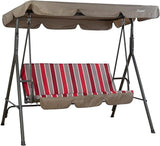 Kozyard Alicia 3-Seat Patio Swing, Outdoor Canopy Swing with Steel Frame - Photo 6
