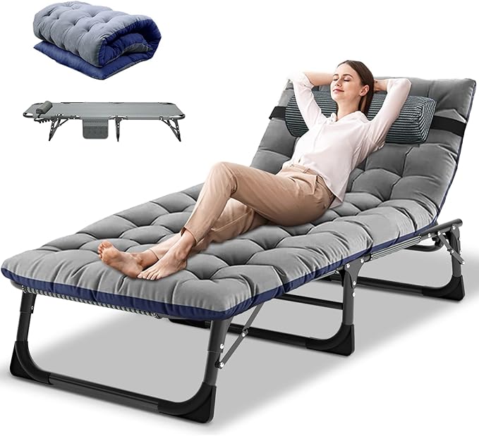 DoCred Folding Lounge Chair with Mattress - Photo 1