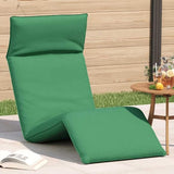 Folding Sun Lounger Green 68.9x21.3x3.3 Oxford Fabric Outdoor Reclining Camping Patio Beach Lawn Chair for Garden Deck - Photo 1