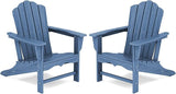 KINGYES HDPE Adirondack Chair, Classic All-Weather Adirondack Chairs Set of 2 - Photo 1