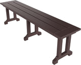 WO WESTIN OUTDOOR HDPE Laguna Trestle 65" Bench,Dark Brown - Photo 7